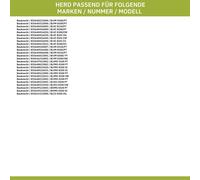 Poignée rotative escamotable pour four Bauknecht 480121103213