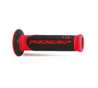 Poignée Route Perforées PROGRIP 732 Dual Density (Couleur: Rouge) Rif.progrip: P