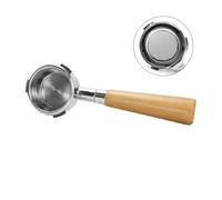 Poignée Sans Fond De 58 Mm, 3 Oreilles, Compatible Avec Hibrew H7 H7a H10a, Compatible Avec Les Outils À Café Sunbeam, Accessoires De Machine À Expresso(58mm 3-Eea Beech AL)