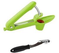 Poignée semoir poivre jalapeno en acier inoxydable avec bord ntelé carottier - multicolore Multicolore G