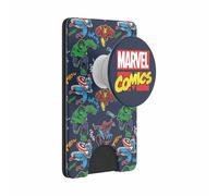 Poignée smartphone Popsockets PopWallet+ Marvel Comics 57.66x89.92x10.67mm Bleu TU
