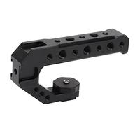 Poignée Supérieure pour Cage de Caméra, Plate-Forme Vidéo Universelle avec Interface Cold Shoe Connectée au Microphone, Lumière D'appoint, Moniteur