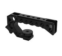 Poignée Supérieure Universelle pour Appareil Photo, Poignée Ergonomique en Alliage d'Aluminium avec Filetages 1/4 et 3/8 Pouce et Port Cold Shoe, Design Squelette pour Appareils Ni