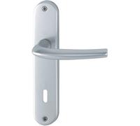 Poignées sur plaques clé L - aluminium argent - San Diego HOPPE