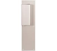 Duval Poignée palière sur plaque borgne – aluminium argent
