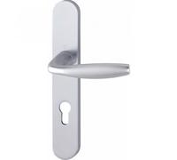 Hoppe Ensemble sur plaque New York Clé I entraxe 70 mm carré 7 mm Argent 3293355