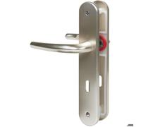 Poignées sur plaques clé L - entraxe 195 mm - champagne - San Diego HOPPE