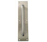 Poignée sur plaque tirage inox brossé HERACLES B-INOX-PT901