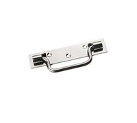 Poignées sur platine 140 finition Zingué Blanc - MERMIER - M-342143