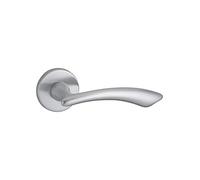 Poignée sur Rosace Maxima Chrome Satiné pour Portes Intérieures - Béquilles Alliage - Vis de Fixation Invisibles - Carré Acier 7MM - Ressort de Rappel - THIRARD