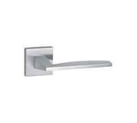 Poignée sur Rosace Modena Chrome Brillant pour Portes Intérieures - Béquilles Alliage - Vis de Fixation Invisibles - Carré Acier 7MM - Ressort de Rappel - THIRARD