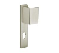 THIRARD - Poignée d'Entrée Palière Renforcée - Aluminium Anodisé - Usage Pratique - Aileron Réversible - Carré 7 mm - Entr'Axes 195 mm - Finition Champagne - Jaune/Doré