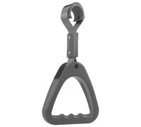 Poignée Triangulaire de Bus en ABS Gris Sangle Suspendue 32-35 MM | Anse de Remplacement Portable, Fixation Vissée, Rainures pour Doigts, Maintien Stable dans Transports Collectifs et Zones