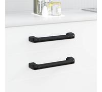 Poignée Uni Noir Aluminium et PP de meuble Tirette Tiroir porte placard vidaXL v