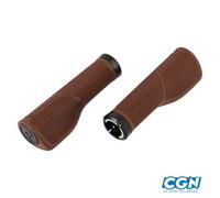 POIGNEE VELO HERRMANS NUCORE 130MM TOUR PEAK ERGONOMIQUE LOCK ON MARRON (PR) -