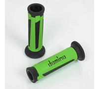 PAIRE DE BOUTONS GUIDON DOMINO POUR MOTO TOURISME UNIVERSEL VERT/NOIR