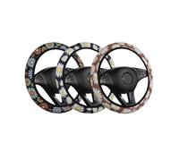 Poignée Volant Housse de Protection pour Volant Voiture Motif Marguerite Respirante antidérapante élastique décorations Automobiles Accessoires