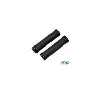 Poignee Vtt Atoo Lock On Double Noir Embout Alu Noir 130mm (Pr) Multicolore