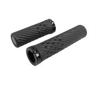 Poignee Vtt Herrmans Luna Lock 90-130mm Noir Avec Collier Fermeture (Paire)