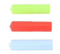 Poignées à Crayons Lestées pour L'Écriture Manuscrite, 3 Pièces, Poignée Confortable en Silicone, Aide à L'Écriture avec Poids à Crayons en 3 Couleurs Amusantes