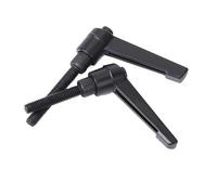 Poignées à levier de serrage réglables 1 pièce M4 ~ M16 10-100 mm filetage extérieur poignée réglable levier poignées de serrage filetage bouton en métal outils de machines diamètre longueur(50mm)