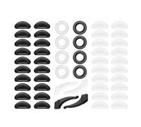 Poignées antidérapantes en silicone avec crochets d'oreille, bouchon d'oreille et coussinet de nez pour une tenue sûre des lunettes et des lunettes confortables