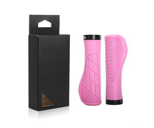 Poignées antidérapantes ergonomiques en caoutchouc TPR pour guidon de montagne, vélo, scooter, alternative, rose