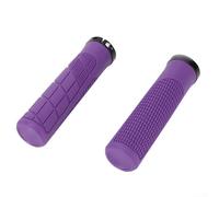 Poignées antidérapantes pour guidon de vélo de montagne en caoutchouc ergonomique pour plus de confort et de contrôle (violet)