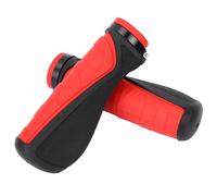 PoignéEs AntidéRapantes Pour Guidon De VéLo, Verrouillage Sur Les PoignéEs De Guidon De VéLo De Montagne (Rouge Et Noir)