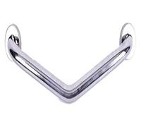 Poignées Appui Barre d'appui coudée, barres de sécurité for douche, poignée d'aide à la sécurité for personnes âgées et handicapées, support mural en acier inoxydable, poignée sans obstacle