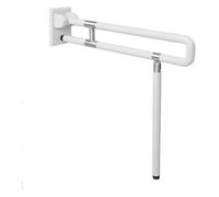 Poignées Appui Barre d'appui de sécurité rabattable for salle de bain, avec poignée, for toilettes, for personnes handicapées, personnes âgées, femmes enceintes, blanche