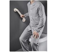 Poignées Appui Barres d'appui for baignoires et douches, barre d'appui de salle de bain en acier inoxydable, main courante de sécurité antidérapante à température constante avec surface texturée en ma