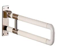 Poignées Appui Barres d'appui pliantes en acier inoxydable 304 for toilettes, barre de sécurité, tube extérieur en nylon de 61 cm, support for baignoire rabattable