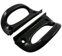 Poignées arrière, compatible avec Yamaha Neos, compatible avec MBK Ovetto | Maintien en noir, type courant; élément de retenue pour accompagnant, finition noire, seulement pour modèles jusqu'à 2007.