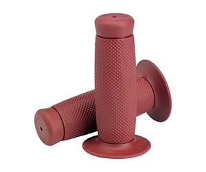 'Poignées Biltwell Renegade Oxblood Red rouges de 7/8 Harley et Custom