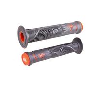 ODI Poignées BMX Hucker Signature Graphite Orange 160 mm F10HFHO