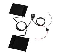 Poignées Chauffantes 12v pour Moto, Étanches Ip67, Noir | Température Réglable 30 à 100 °c, Surface Antidérapante, Guidon Atv, Hiver, Pluie et Neige