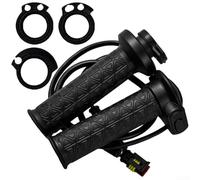 Poignées chauffantes durables compatibles avec la plupart des modèles de VTT et de moto tout-terrain, offrant une répartition rapide de la chaleur et un confort ergonomique pour les jours froids, noir