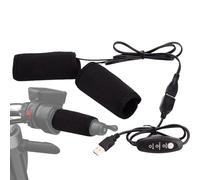 Poignées chauffantes pour moto | Chauffe-mains 5 V | Manchon chauffant alimenté par USB, poignées chauffantes pour guidon de moto à 3 vitesses