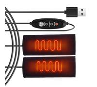 Poignées chauffantes pour moto - poignées de guidon chauffées électriques USB, design de chauffage à température réglable, couvertures douces thermiques, structure confortable antidérapante