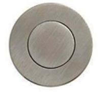 Poignées cuvettes ronde à encastrer - Avec platine poussoir - Diamètre 55 mm - Inox Brossé Inox G