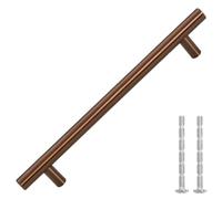vidaXL Poignées de placard en T 10 pcs, acier, bronze, 160 mm, 155375