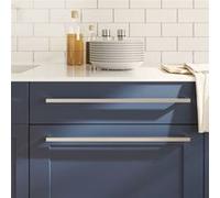 Poignées d armoire 20 pcs argenté 480 mm acier inoxydable Argenté G