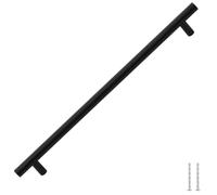 vidaXL Poignées d'armoire 5 pièces en T 320 mm Noir Acier 155370