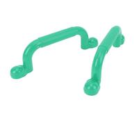 Poignées D'aire de Jeux, Grandes Poignées de sécurité Robustes pour Cadres d'escalade et Maisons de Jeu, Fer PE de qualité Supérieure, 2 Unités (Green)