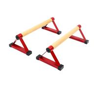 Poignées d'appui triangulaires en fer rouge de 50 cm, barres parallèles stables avec base antidérapante pour l'entraînement à la maison, le fitness, supporte une capacité de charge de 400 kg