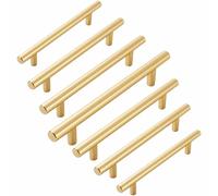 Poignées D'armoire Dorée,Poignée De Tiroir En Alliage D'aluminium,Poignee De Meuble Cuisine De 96/128/160/192/224/256/320mm,Poignées De Placard En T,Faciles À Installer,Quantities:20-holecenters:608mm