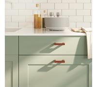 vidaXL Poignées d'Armoire 10 pcs, Poignées de Placard, Poignées en Forme de T Cuisine Maison Intérieur, Bronze 64 mm Acier 155404