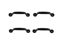 Poignées d'armoire vintage (paquet de 4) Le noir