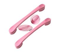 Poignées d'armoires 2 Packs Cabinet Pulls Aluminium Alloy Cupboard Handles Room pulls Drawer Knobs Colourful,Kitchen Door Levers for Bathroom,Closet,Wardrobe,Dresser(Pink,96mm)